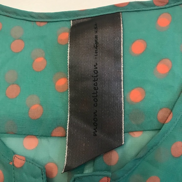 Moon collection sheer polka dot high low t… - Picture 2 of 5